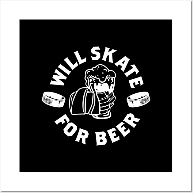 Will skate for beer Wall Art by J31Designs